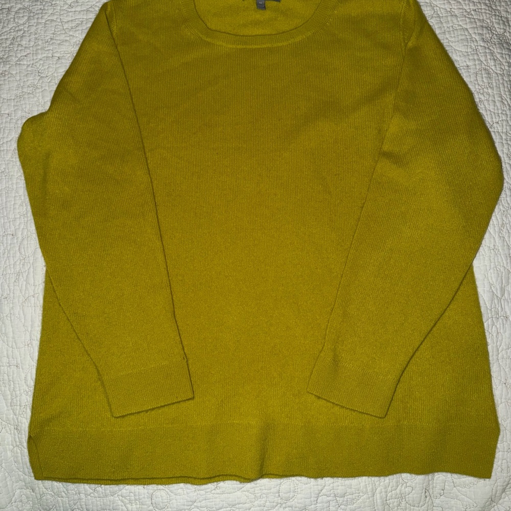 Neiman Marcus Cashmere Mustard Sweater